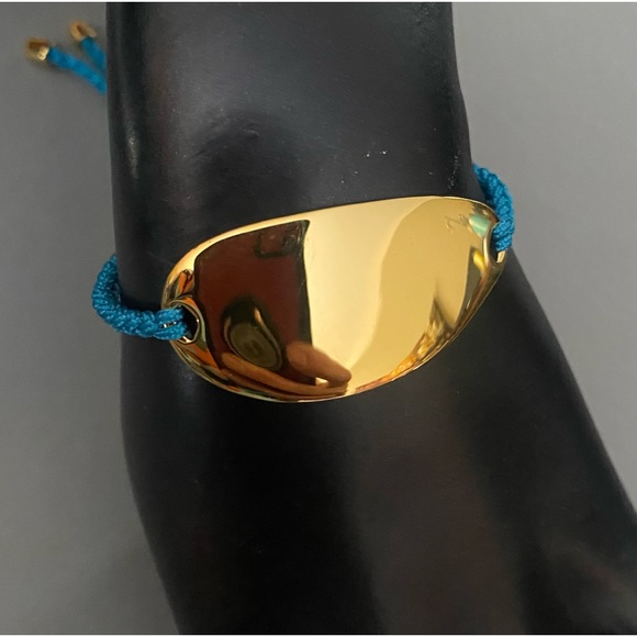 Monica Vinader Nura Friendship bracelet mallard blue - Picture 8 of 9